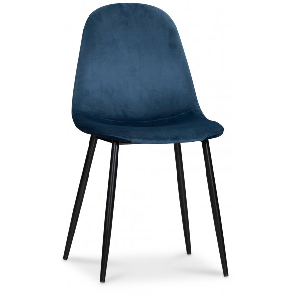 Smokey Esstischgruppe, runder Esstisch mit 4 Carisma Samtstühlen - Blau + 4.00 x Stuhlkissen Smokey Esstischgruppe, runder Esstisch mit 4 Carisma Samtstühlen - Blau + 4.00 x Stuhlkissen