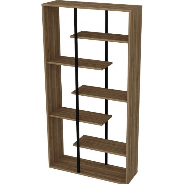 Bcherregal Presto - Nussbaum/schwarz
