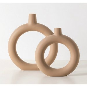 Hoyo Vase - Hellbraun