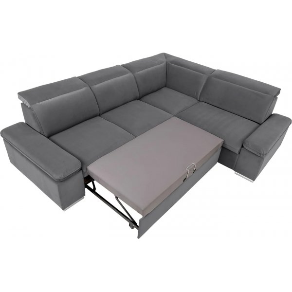 Darby Ecksofa rechts - Grau