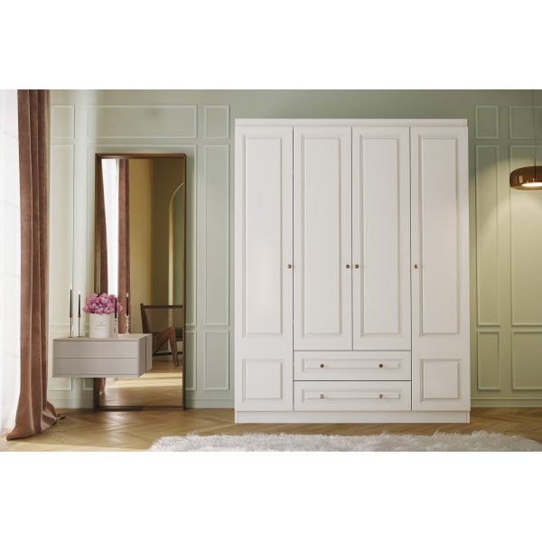 Inci Kleiderschrank 140 x 50 x 182 cm - Wei