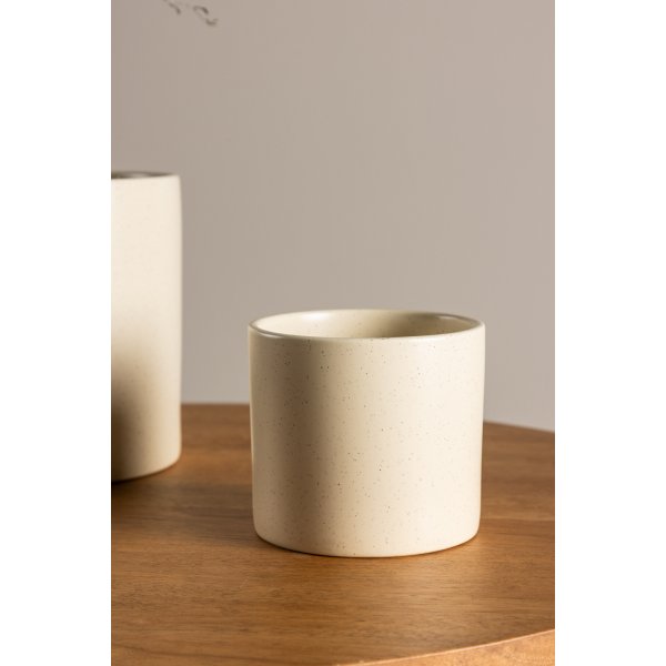 Sane Topf 11 x 10 cm - Beige/Schwarz Sane Topf 11 x 10 cm - Beige/Schwarz