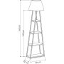 Pal Stehlampe - Eiche/Leinen