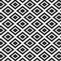 Intersect-Teppich 120 x 180 cm - Schwarz/Wei