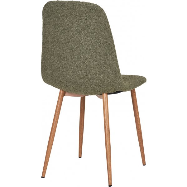 Stockholm Esszimmerstuhl - Dunkelgrünes Bouclé Stockholm Esszimmerstuhl - Dunkelgrünes Bouclé