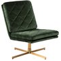 Njord Sessel - Messing / Grn (Samt)