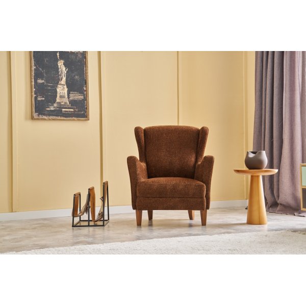 Lola-Sessel - Braun/Kupfer Lola-Sessel - Braun/Kupfer