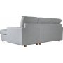 Cleo graues Diwansofa mit Stauraum