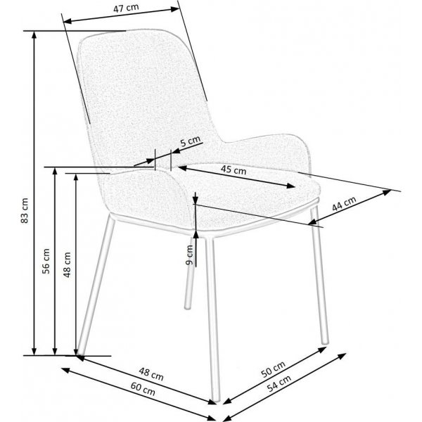 Cadeira Esszimmerstuhl 481 - Beige