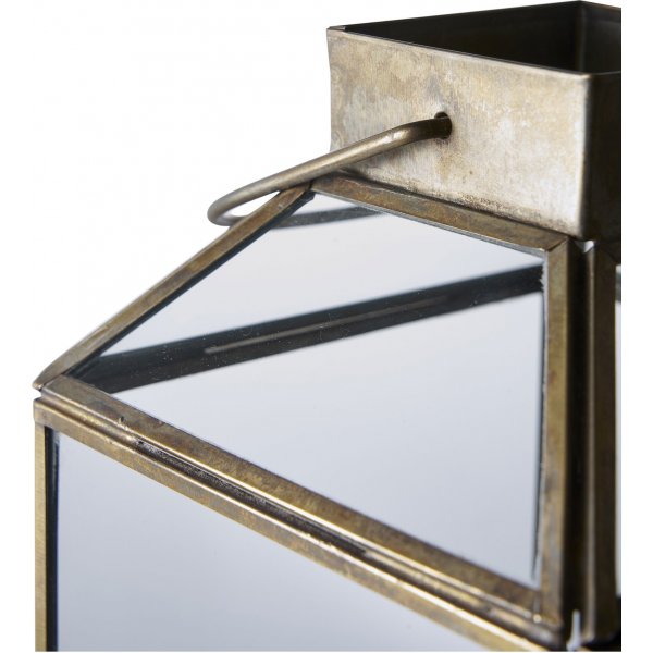 Mysore Kerzenlaterne - Antikmessing Mysore Kerzenlaterne - Antikmessing