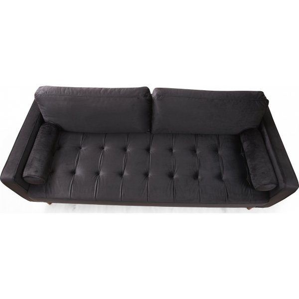 Rome 3-Sitzer-Sofa - Schwarz Rome 3-Sitzer-Sofa - Schwarz