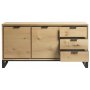 Zusammengebautes Livia-Sideboard aus Eichenholz