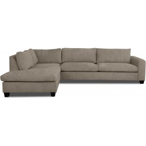 Weies Sofa-Diwan nach links - Beige