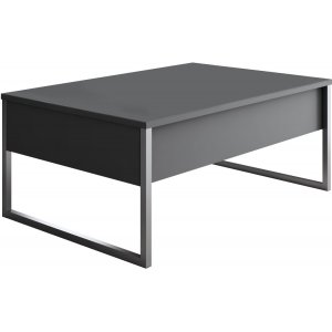 Lux Couchtisch 90 x 60 cm - Anthrazit/Silber