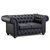Chesterfield New England 2-Sitzer Sofa in Stoff - Frei wählbare Farbe