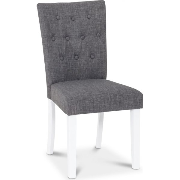Gepolsterter Stuhl - Grau + Mbelfe