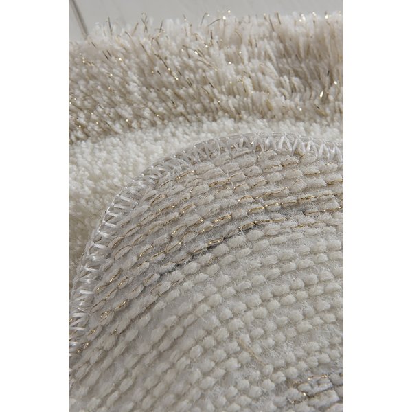 Wellenbadteppich - Ecru