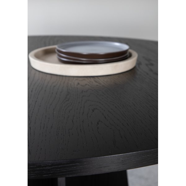 Bootcut-Esstisch 110 cm - Schwarz