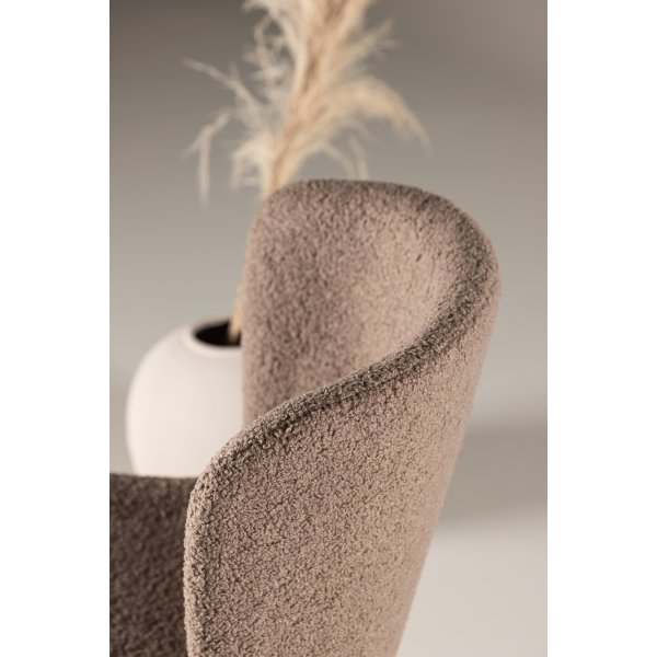 Modesto Esszimmerstuhl - Braunes Boucl