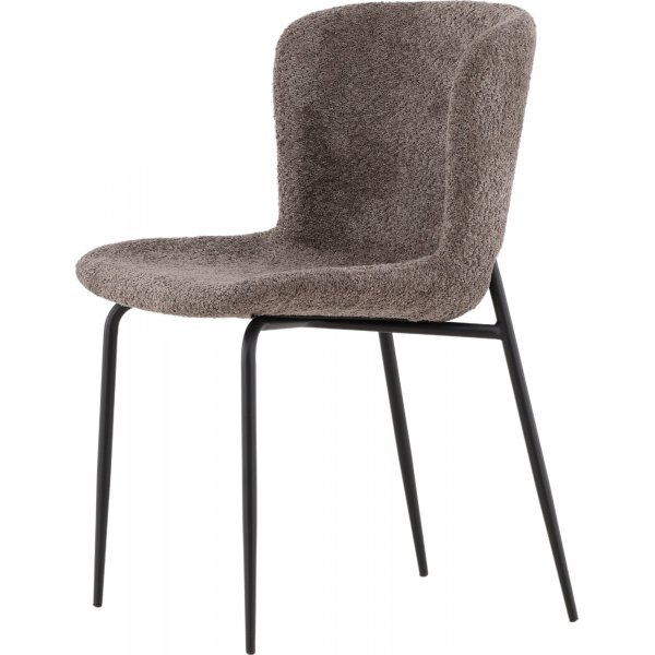 Modesto Esszimmerstuhl - Braunes Bouclé Modesto Esszimmerstuhl - Braunes Bouclé