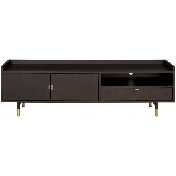 Impala Mediaboard - braun gebeizte Eiche / gold