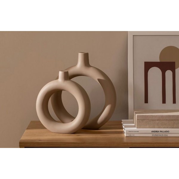 Hoyo Vase - Hellbraun Hoyo Vase - Hellbraun