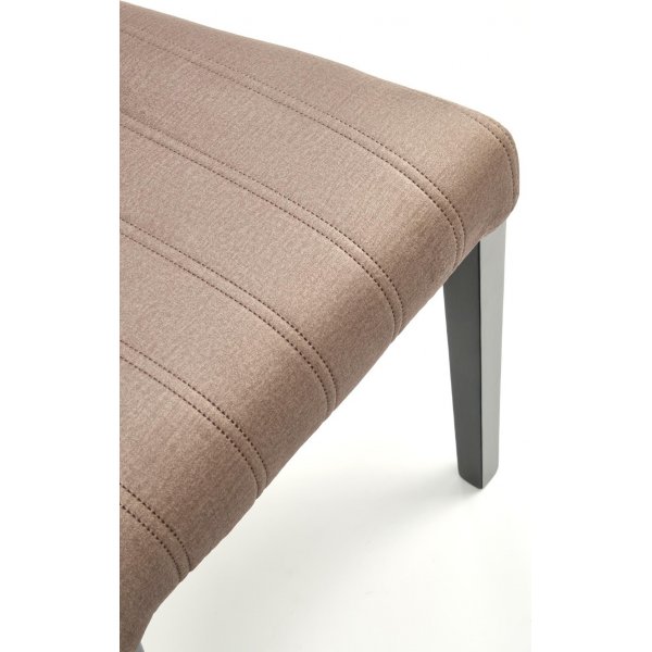 Heather Esszimmerstuhl - Beiger Samt/Schwarz