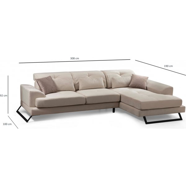 Frido Sofa - Steinbeige