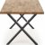 Gambon Esstisch mit Kreuzbeinen 160x90 cm - Eiche/Schwarz