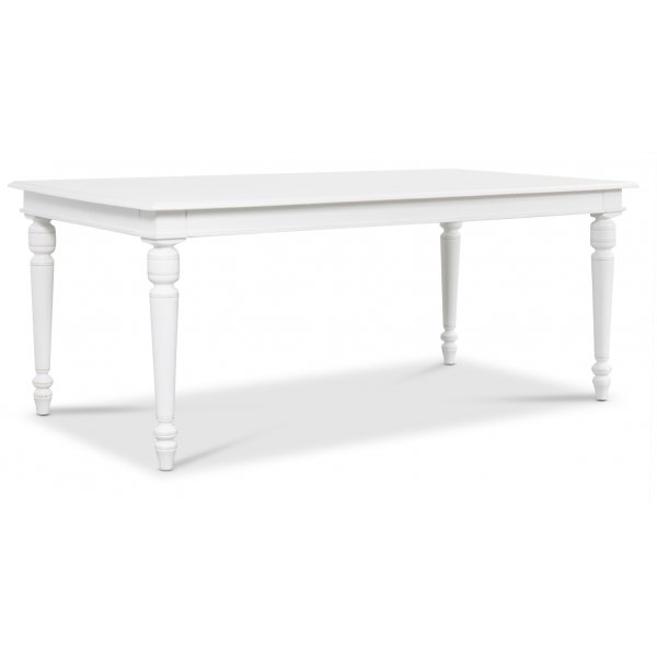 Paris Essgruppe 180 cm Tisch wei + 6 schwarze Gaston Esszimmersthle