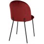 Khloe Stuhl - Bordeaux Samt