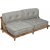 Graues 2-Sitzer-Sofa Heriya aus recyceltem Material + Mbelpflegeset fr Textilien