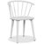 Nomi Essgruppe 180 cm Tisch mit 6 weißen Fredrik Stühlen mit Armlehnen