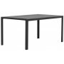 Esszimmergarnitur 4 Sthle und Esstisch 150 x 90 cm schwarz/grau - Las Vegas