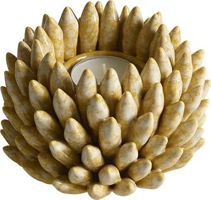 Shelly Kerzenlaterne 12 x 12 x 7 cm - Gelb Shelly Kerzenlaterne 12 x 12 x 7 cm - Gelb