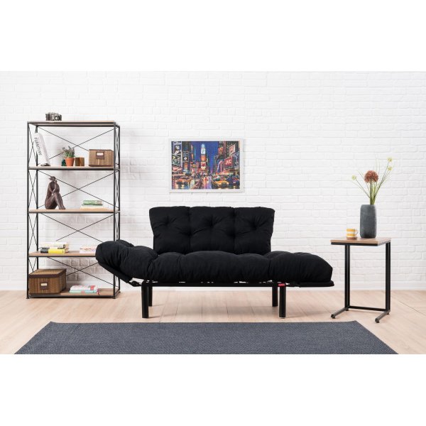 Nitta 2-Sitzer Schlafsofa - Schwarz Nitta 2-Sitzer Schlafsofa - Schwarz