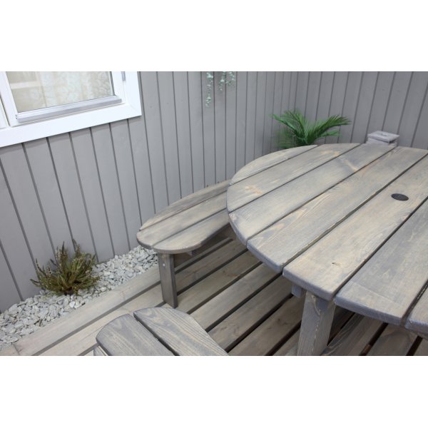 Ronda-Mbelgruppe - Gartenbank und Tisch in einem - Grau + Fleckentferner fr Mbel