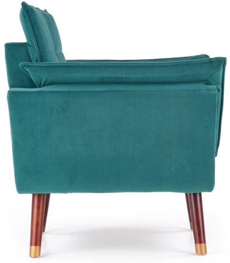 Rosie Sessel - Grün (Samt) Messing/Walnuss Rosie Sessel - Grün (Samt) Messing/Walnuss
