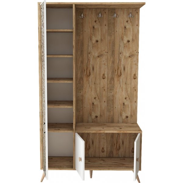 Vilamo Flurmöbel - Kiefer/weiß Vilamo Flurmöbel - Kiefer/weiß