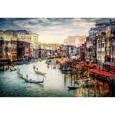 Venedig Glasmalerei - 120x80 cm