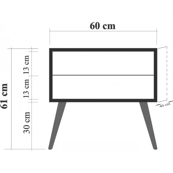 City Daisy Nachttisch - Beige City Daisy Nachttisch - Beige