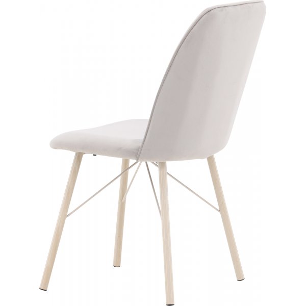 Alltags-Esszimmerstuhl - Grau/Weiß getüncht Alltags-Esszimmerstuhl - Grau/Weiß getüncht