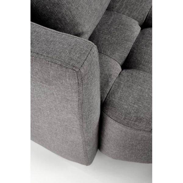 Virginia Sessel mit Fuschemel - Grau