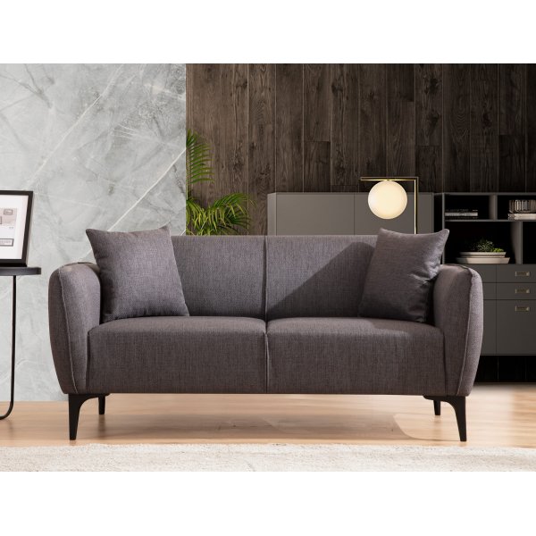 Belissimo 2-Sitzer-Sofa - Dunkelgrau