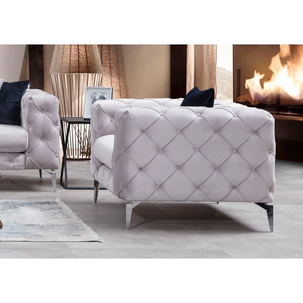 Como Sessel - Hellgrau Como Sessel - Hellgrau