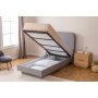 Lody Einzelbett mit Stauraum 90 x 200 cm - Grau
