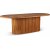 Han ovaler Tisch aus Teakholz 220x110 cm