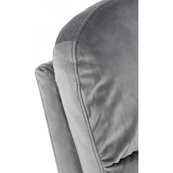 Gunvor Liegesessel aus grauem Samt Gunvor Liegesessel aus grauem Samt