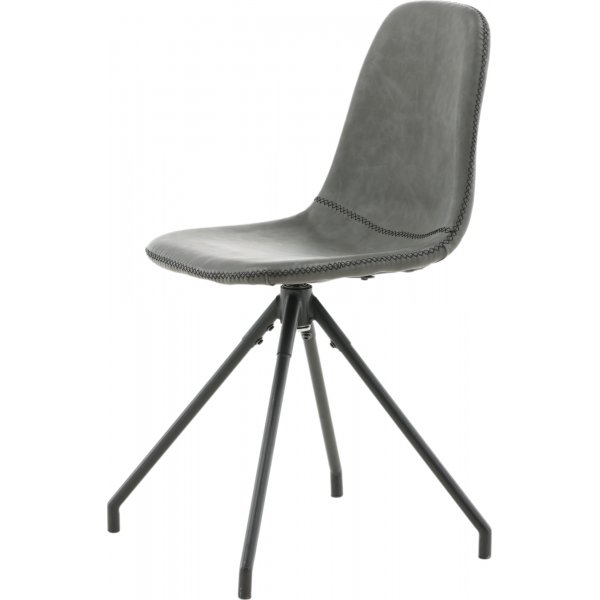 Drehbarer Esszimmerstuhl Bridge - Schwarzes PU Drehbarer Esszimmerstuhl Bridge - Schwarzes PU