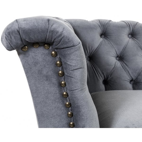 Milton Chesterfield 2-Sitzer Sofa - Farbe whlbar! + Textilreinigung fr Mbel